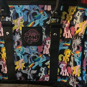 My Little Pony Black Multicolor Tote Bag